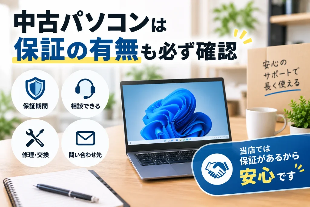 保証の有無を必ず確認